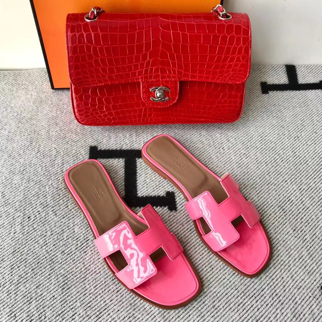 에르메스 올수공 오란 슬리퍼 샌들 페이던트 22